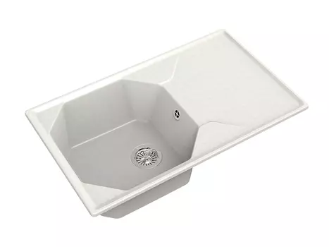 Мойка кухонная GranFest UNIQUE GF-U-840L белая