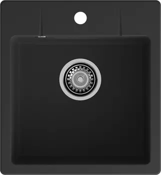 Мойка кухонная GranFest URBAN 245 49х45 см, черная