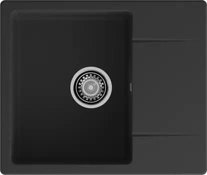 Мойка кухонная GranFest URBAN 258L 49х58 см, черная