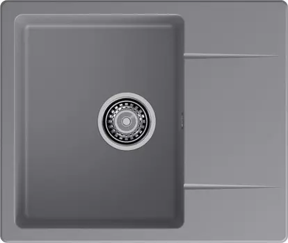 Мойка кухонная GranFest URBAN 258L 49х58 см, темно-серая