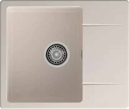 Мойка кухонная GranFest URBAN 258L 49х58 см, белая