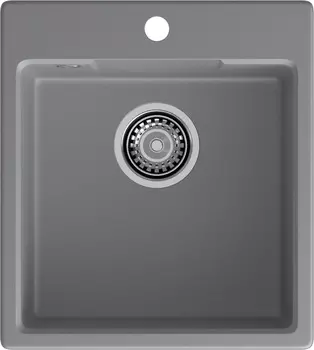 Мойка кухонная GranFest URBAN 644 49х44 см, темно-серая