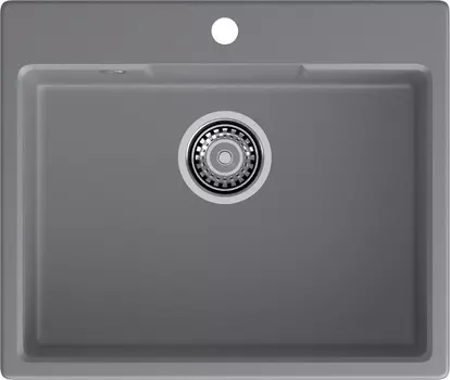 Мойка кухонная GranFest URBAN 658 49х58 см, темно-серая