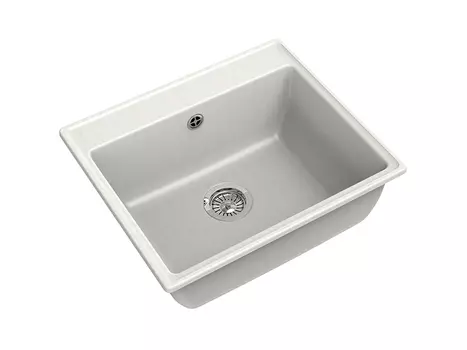 Мойка кухонная GranFest VERTEX GF-V-580 белая