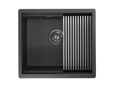 Мойка кухонная Granula Kitchen Space 5045U черный матовый