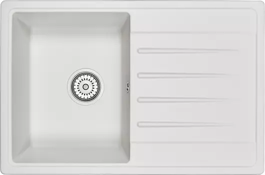Мойка кухонная Granula Standart ST-7602, белая