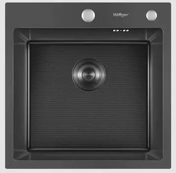 Мойка кухонная Hoffger 5050T Black черная