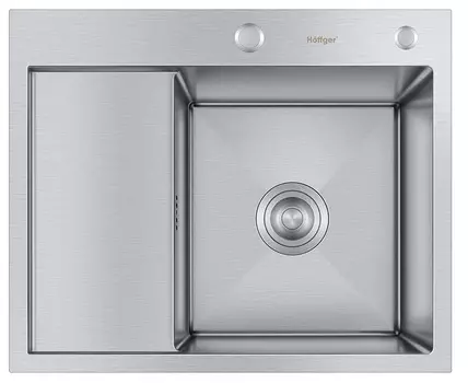 Мойка кухонная Hoffger 5848R Satin сатин, правая чаша