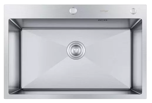Мойка кухонная Hoffger 7550 Satin сталь, сатин