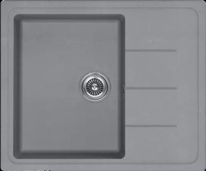 Мойка кухонная KuchenStern FLUG 45 61,5х50 см, титан