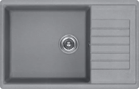 Мойка кухонная KuchenStern FLUG 60 78х50 см, титан