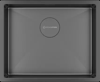 Мойка кухонная KuchenStern KRAFT 60 54х44 см, вороненая сталь PVD