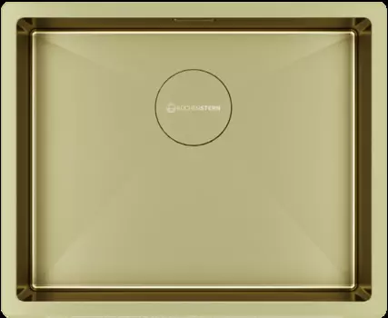 Мойка кухонная KuchenStern KRAFT 60 54х44 см, золото PVD