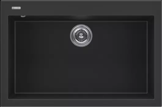 Мойка кухонная KuchenStern OBEN 80 76х50 см, черная