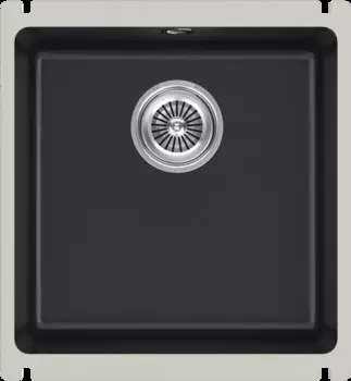 Мойка кухонная KuchenStern Subkeram 45 300KB30 41,4х45,6 см, керамическая черная