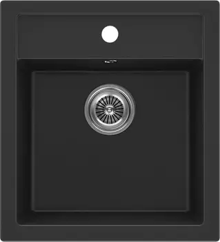 Мойка кухонная KuchenStern TOP 45 46,5х50,5 см, черная