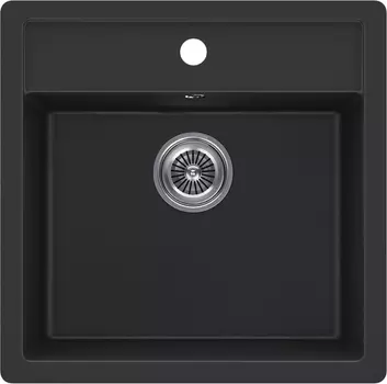 Мойка кухонная Kuchenstern TOP 50 51,5х51 см, черная