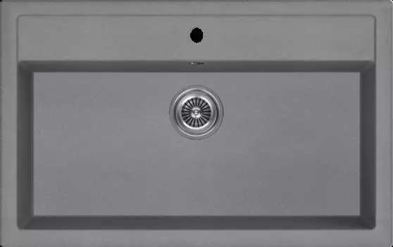 Мойка кухонная Kuchenstern TOP 80 81,5х51 см, титан
