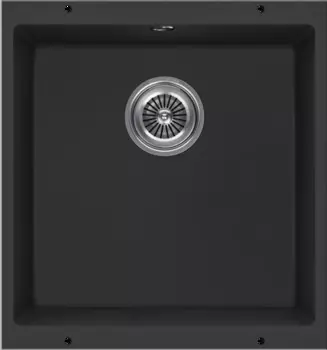 Мойка кухонная Kuchenstern UNDER 50 43х46 см, черная