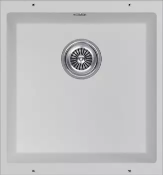 Мойка кухонная KuchenStern UNDER 50 43х46 см, белая