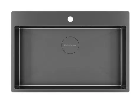 Мойка кухонная KuchenStern WERK 80 74х51 вороненая сталь