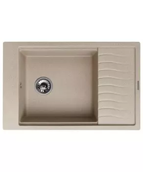 Мойка кухонная Kuppersberg Mila 1B1D Sand встраиваемая