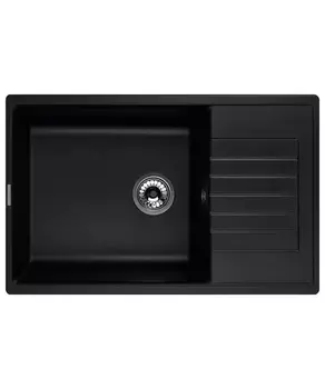 Мойка кухонная Kuppersberg Roys 1B1D Black Metalic встраиваемая