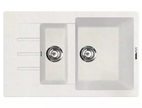 Мойка кухонная Lava D2 Latte белый