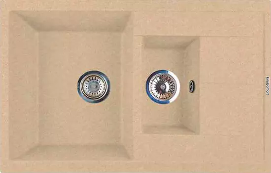 Мойка кухонная Lava D4 светлый беж