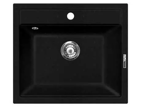 Мойка кухонная Lava Q2 Lava чёрный металлик