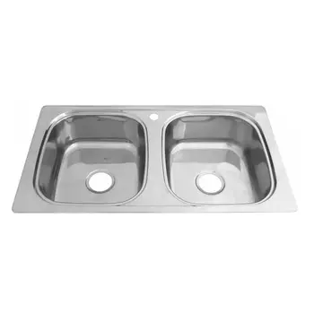 Мойка кухонная Melana 8747S 87х47 (199 t *8) двойная полированная