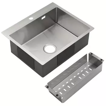 Мойка кухонная Melana ProfLine 3,0/200 MLN-R6050HK 60х50 с коландером, сатин