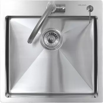 Мойка кухонная Melana ProfLine 3,0/200 MLN-R5050H 50х50 с дозатором, сатин