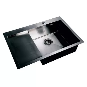 Мойка кухонная Melana ProfLine 65х45 3,0/200 графит правая D7851HB-R