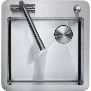 Мойка кухонная Melana Uniqui 3,0/220 MLN-R5254HK 52х54 с дозатором, сатин