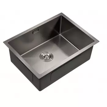 Мойка кухонная Milacio Denia 58 MC.77459 54х40 см вороненая сталь