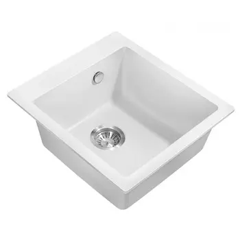 Мойка кухонная Milacio Murcia 46 MC.77032 44,5х41 см белая