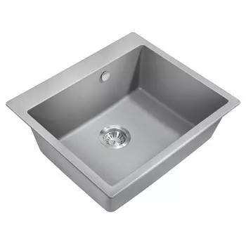 Мойка кухонная Milacio Murcia 60 MC.77013 54х41 см серый металлик