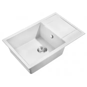 Мойка кухонная Milacio Navarra 78 cuarzo, белая