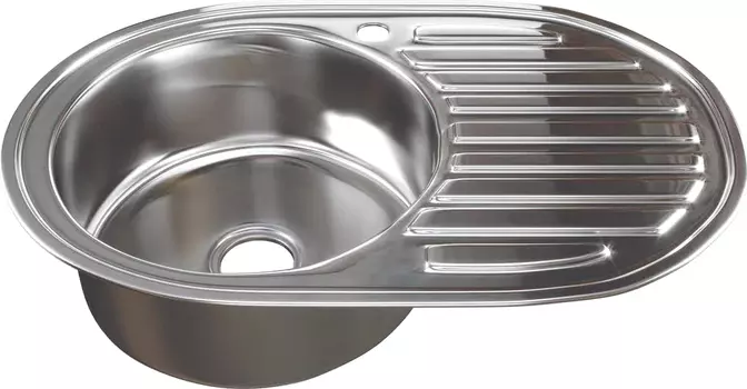 Мойка кухонная Mixline 50x77/0.8 L с декором