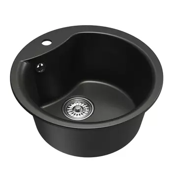 Мойка кухонная Mixline 551841 48х48 см, черная