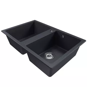 Мойка кухонная Mixline 552044 77х50 см, антрацит