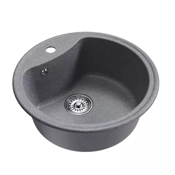 Мойка кухонная Mixline ML-GM09 551803 51х51 см, графит