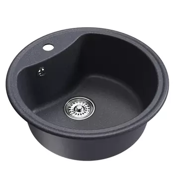 Мойка кухонная Mixline ML-GM09 551804 51х51 см, антрацит