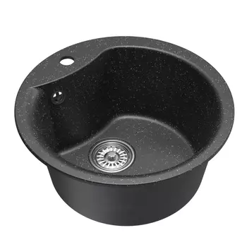 Мойка кухонная Mixline ML-GM12 551833 48х48 см, черная