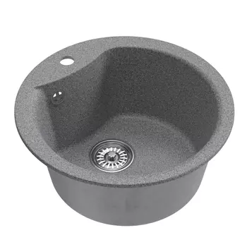 Мойка кухонная Mixline ML-GM12 551834 48х48 см, темно-серая