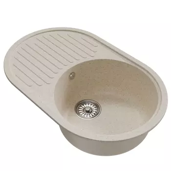 Мойка кухонная Mixline ML-GM16 551929 73х46,5 см, бежевая