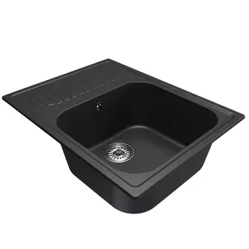 Мойка кухонная Mixline ML-GM18 551978 64х49 см, черная