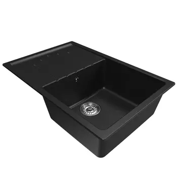 Мойка кухонная Mixline ML-GM19 551990 75х49,5 см, черная
