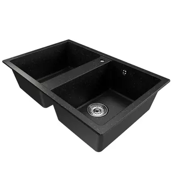 Мойка кухонная Mixline ML-GM23 552037 77х50 см, черная